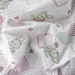 Giesse Scampoli Lenzuola Fantasia>LENZUOLA MODA DISEGNO BUNNY