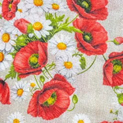 Giesse Scampoli Tovaglie Fantasia>LONETA MARGHERITE E PAPAVERI