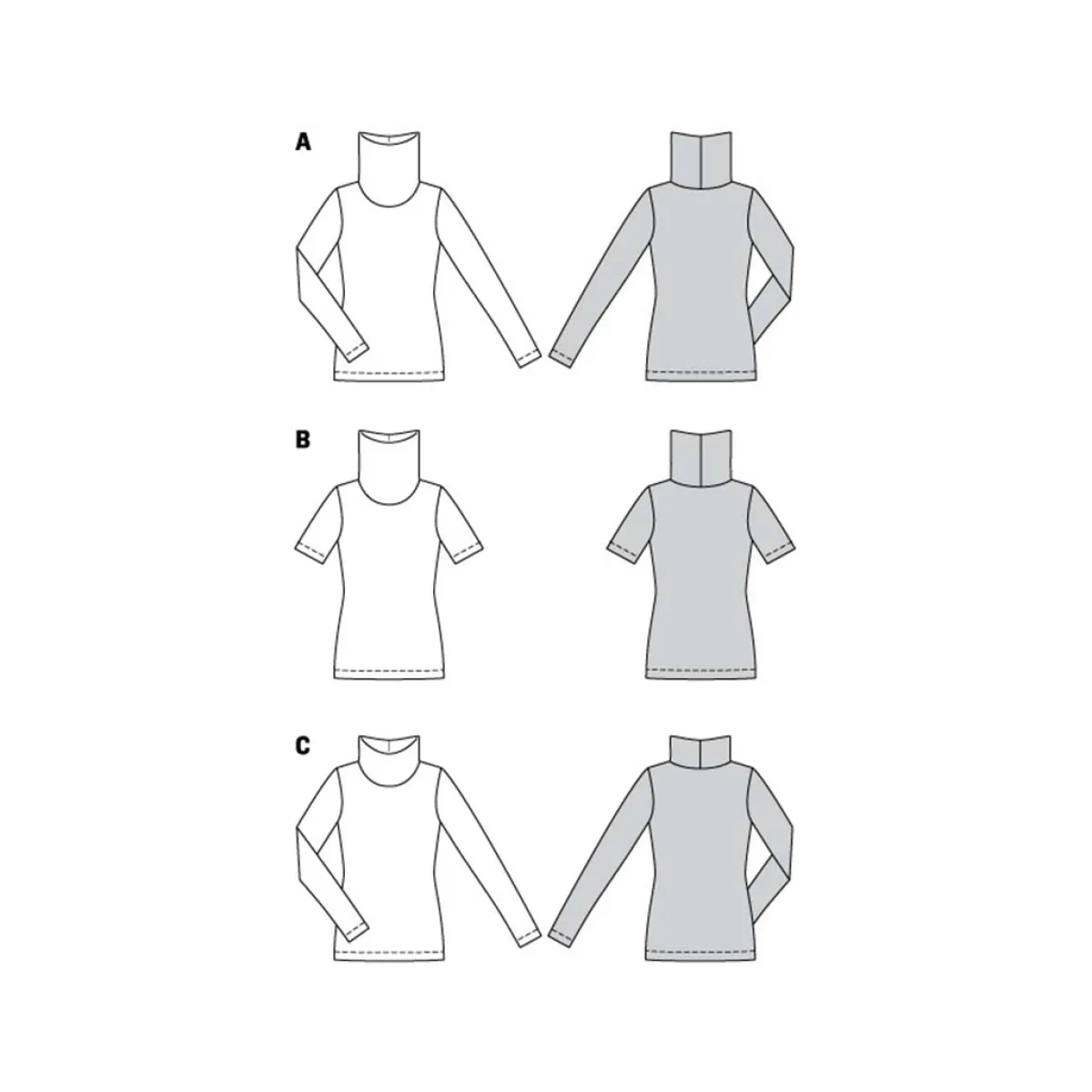 Giesse Scampoli Top>Maglia - dolcevita