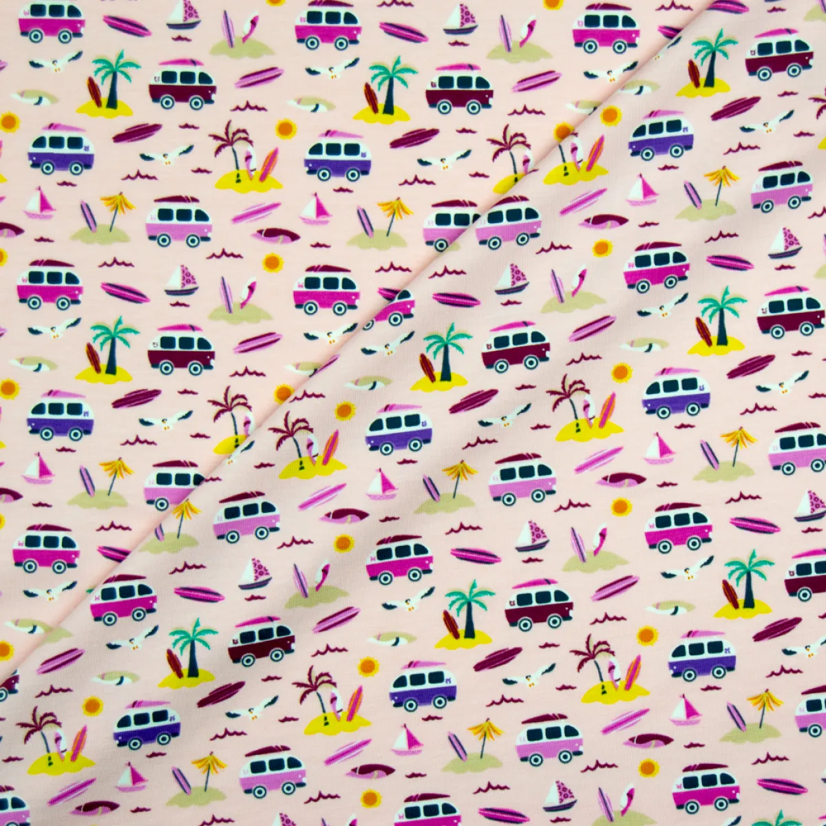 Bambino Giesse Scampoli Maglia E Jersey|Felpa E Jersey Fantasia>MAGLINA FANTASIA TOYS CAMPER E PALME