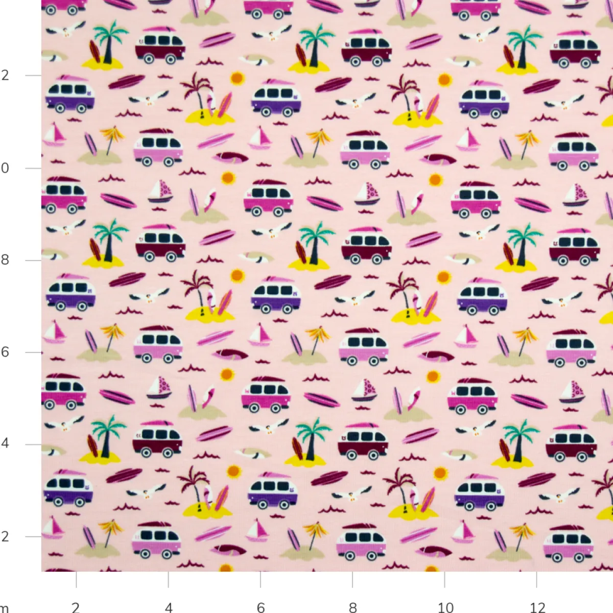 Bambino Giesse Scampoli Maglia E Jersey|Felpa E Jersey Fantasia>MAGLINA FANTASIA TOYS CAMPER E PALME
