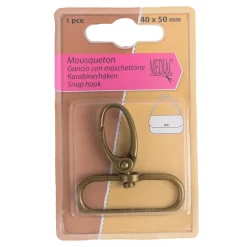 Giesse Scampoli Accessori Per Borse E Bigiotteria|Cerniere & Accessori>MOSCHETTONE 1 PZ 40 MM
