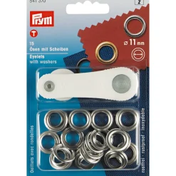 Giesse Scampoli Accessori Per Borse E Bigiotteria>Occhielli con rondelle ottone 11mm