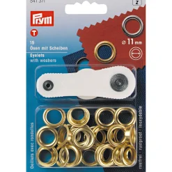 Giesse Scampoli Accessori Per Borse E Bigiotteria>Occhielli con rondelle ottone 11mm