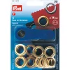Giesse Scampoli Accessori Per Borse E Bigiotteria>Occhielli con rondelle ottone 14mm