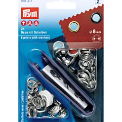 Giesse Scampoli Accessori Per Borse E Bigiotteria>Occhielli con rondelle ottone 8mm