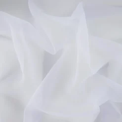 Giesse Scampoli Tessuti Tinta Unita>ORGANZA GOFFRATA MOSELLE SPOSA