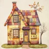 Giesse Scampoli Tovaglie Fantasia|Pannelli Per Cuscini>Pannelli 47x47 casetta patchwork