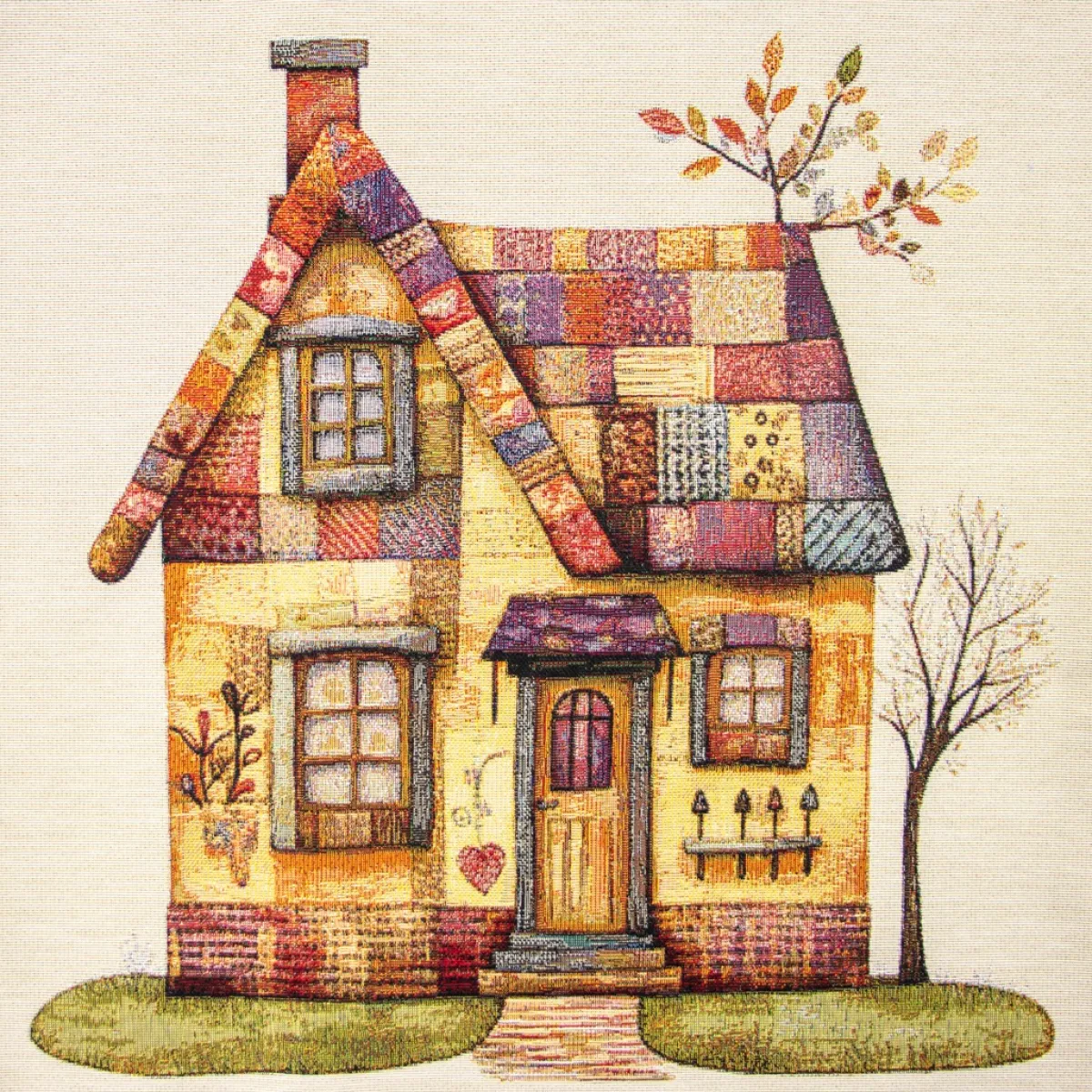 Giesse Scampoli Tovaglie Fantasia|Pannelli Per Cuscini>Pannelli 47x47 casetta patchwork