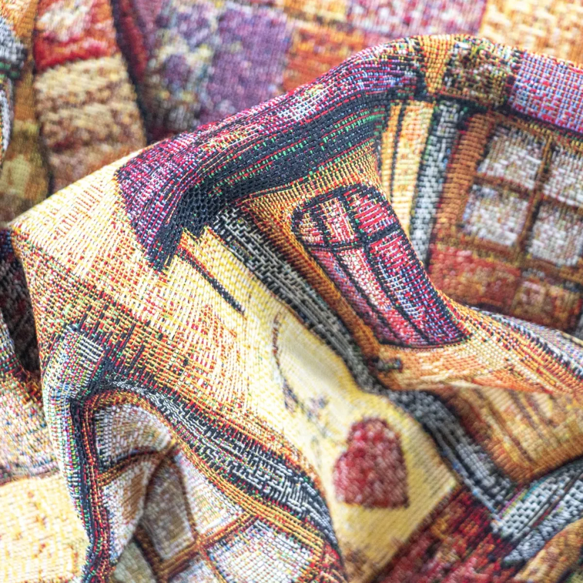 Giesse Scampoli Tovaglie Fantasia|Pannelli Per Cuscini>Pannelli 47x47 casetta patchwork