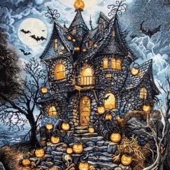 Giesse Scampoli Pannelli Per Cuscini>Pannelli 47x47 Halloween castel