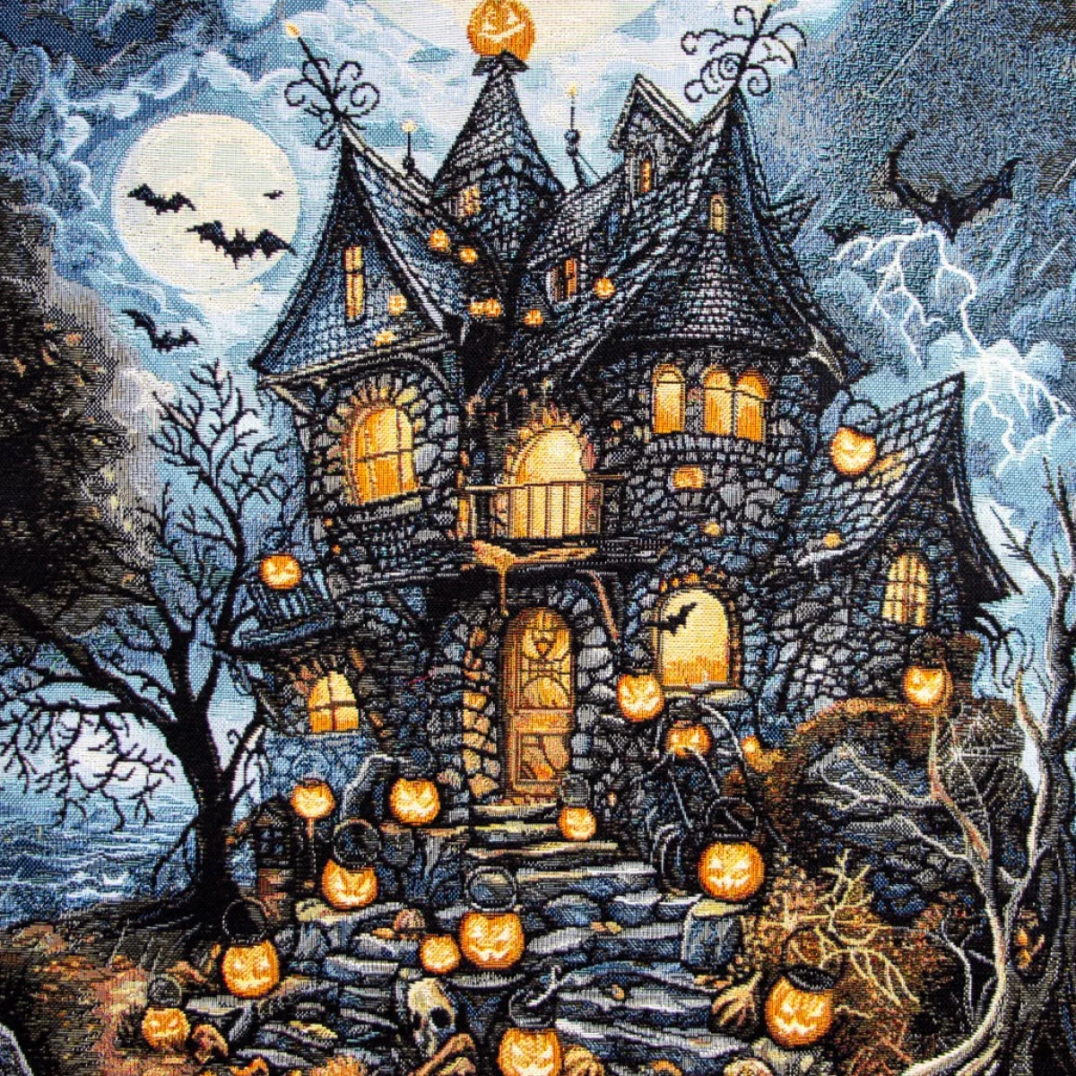 Giesse Scampoli Pannelli Per Cuscini>Pannelli 47x47 Halloween castel