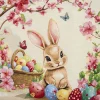 Giesse Scampoli Tovaglie Fantasia|Pannelli Per Cuscini>Pannelli 47x47 Pasqua fiorita
