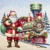 Giesse Scampoli Tovaglie Fantasia|Pannelli Per Cuscini>PANNELLI 47X47 XMAS TRAIN