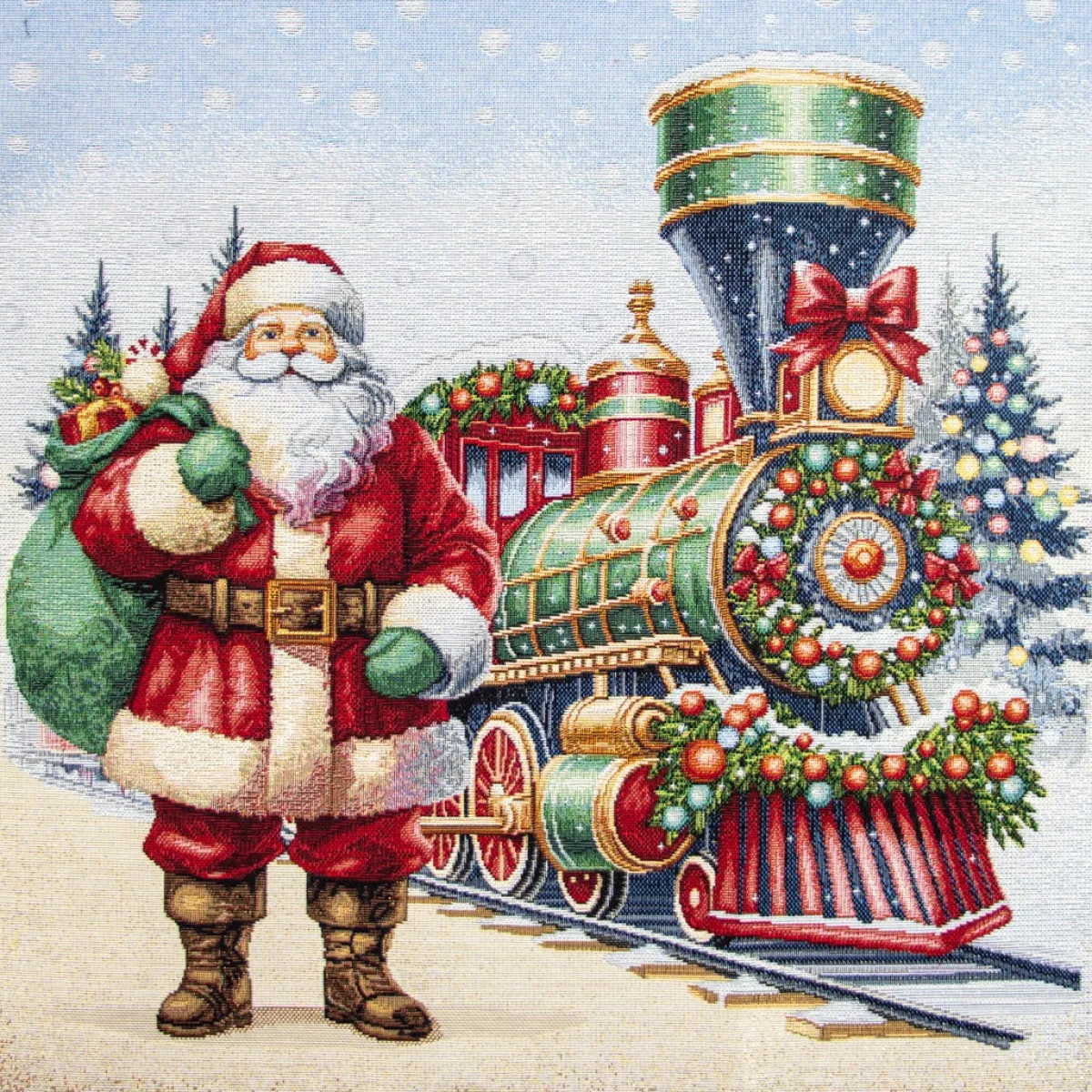 Giesse Scampoli Tovaglie Fantasia|Pannelli Per Cuscini>PANNELLI 47X47 XMAS TRAIN