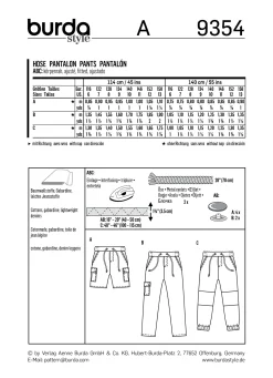 Cartamodelli Burda Neonati|Bambini>pantaloni