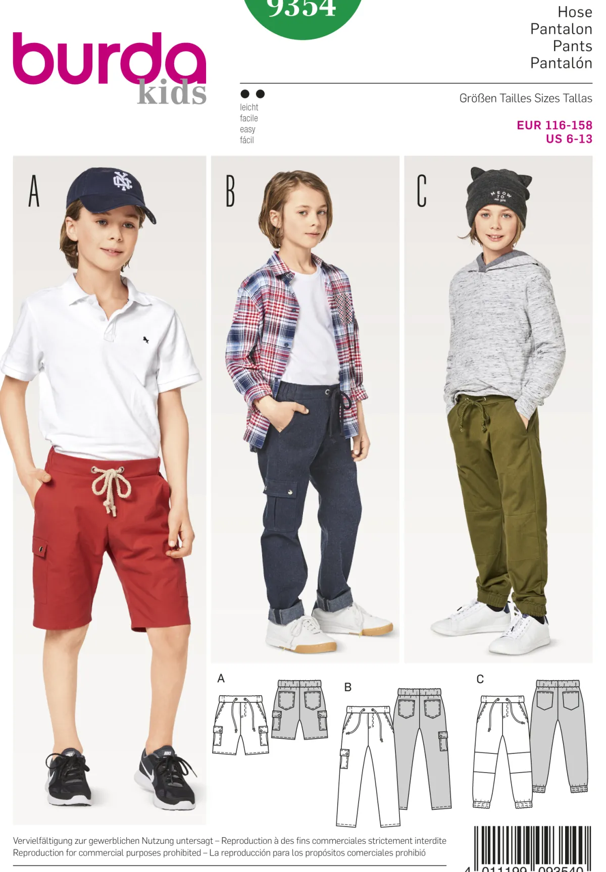Cartamodelli Burda Neonati|Bambini>pantaloni