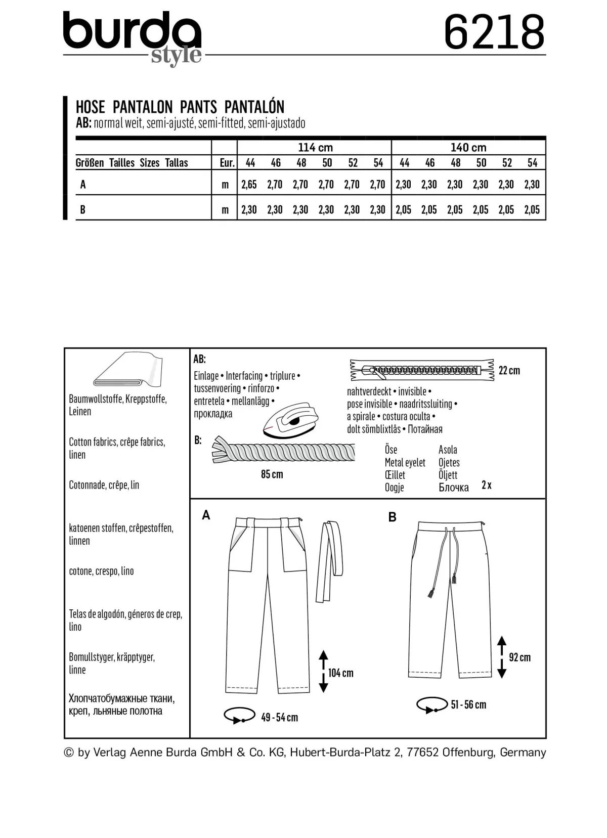 Giesse Scampoli Taglie Forti>PANTALONI / PANTALONI - GAMBA DRITTA -T