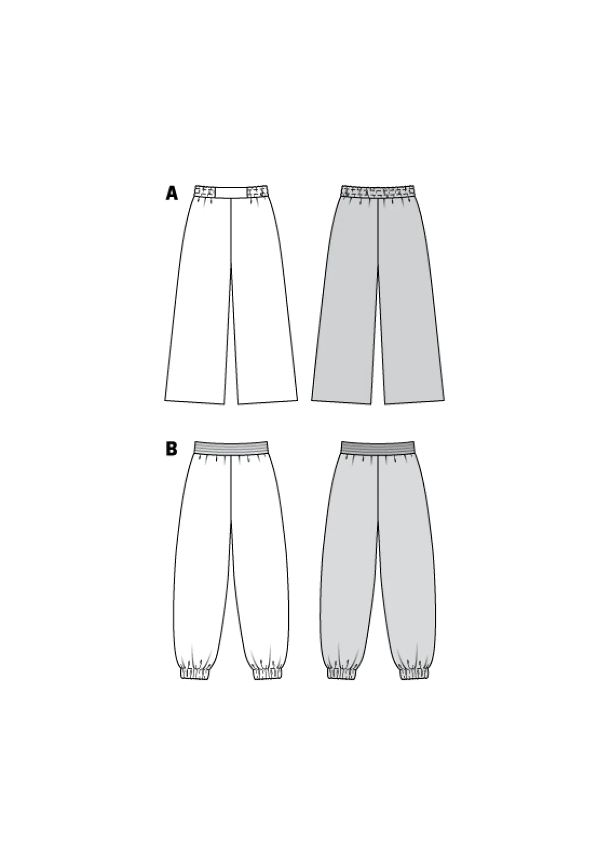 Cartamodelli Burda Abiti Per La Casa E Intimo|Pantaloni>PANTALONI - PANTALONI HAREM