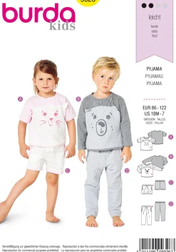Cartamodelli Burda Neonati|Bambini>pigiama