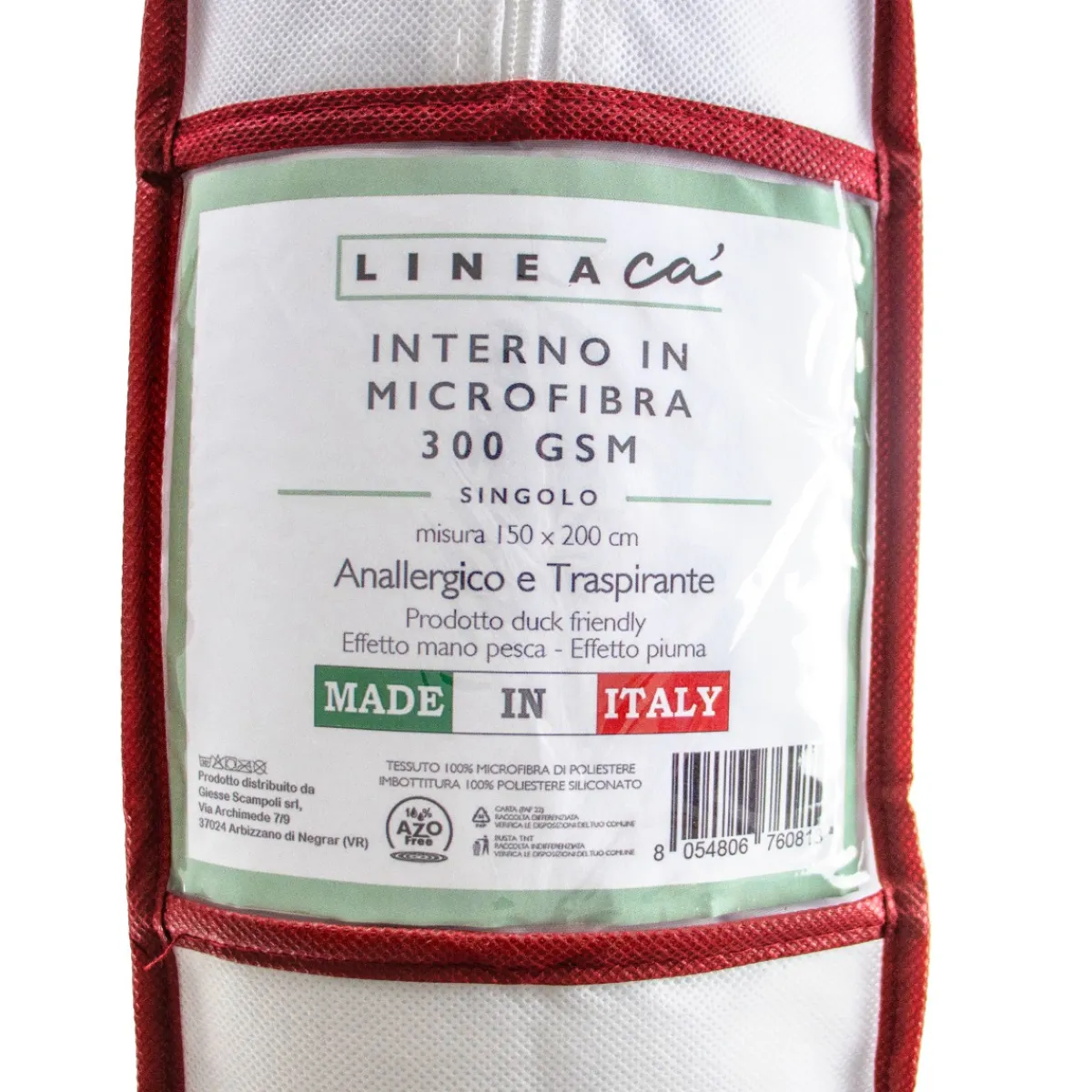 Giesse Scampoli Copriletti E Rivestimenti Per Materassi>PIUMINO SINGOLO 150X200