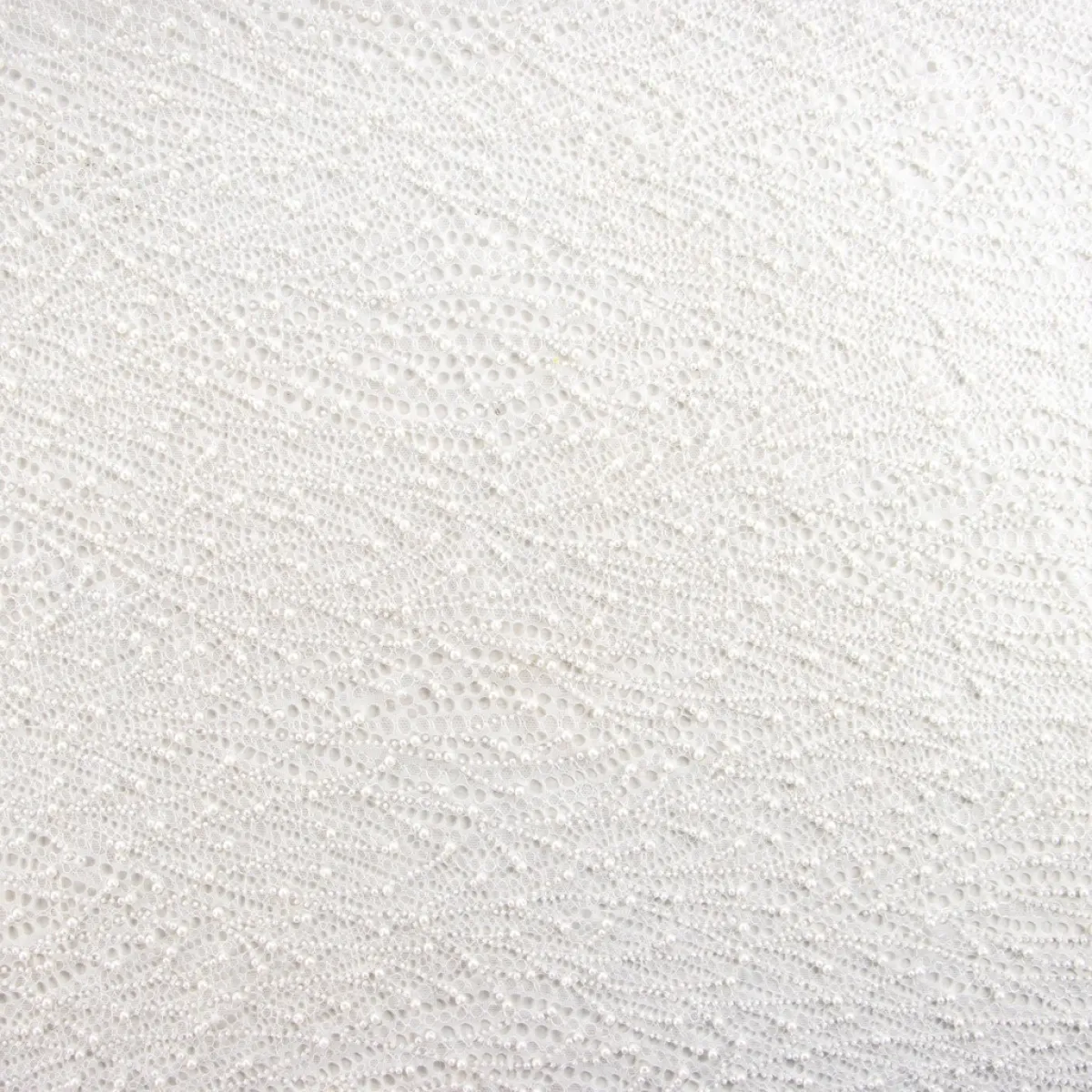 Giesse Scampoli Tessuti In Pizzo>PIZZO MACRAME CON PERLINE IACOPEN SPOSA