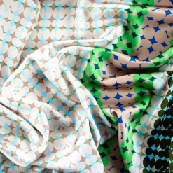 Giesse Scampoli Fantasie Moda>RASO NICOLETTA GEOMETRICO