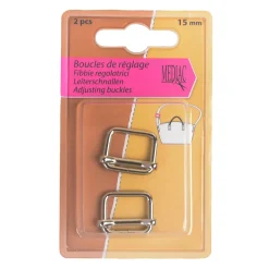 Giesse Scampoli Accessori Per Borse E Bigiotteria>REGOLATORI 2PZ 15MM