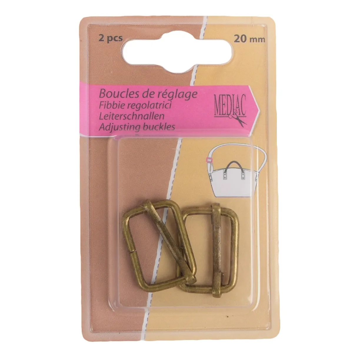 Giesse Scampoli Accessori Per Borse E Bigiotteria>REGOLATORI 2PZ 20MM