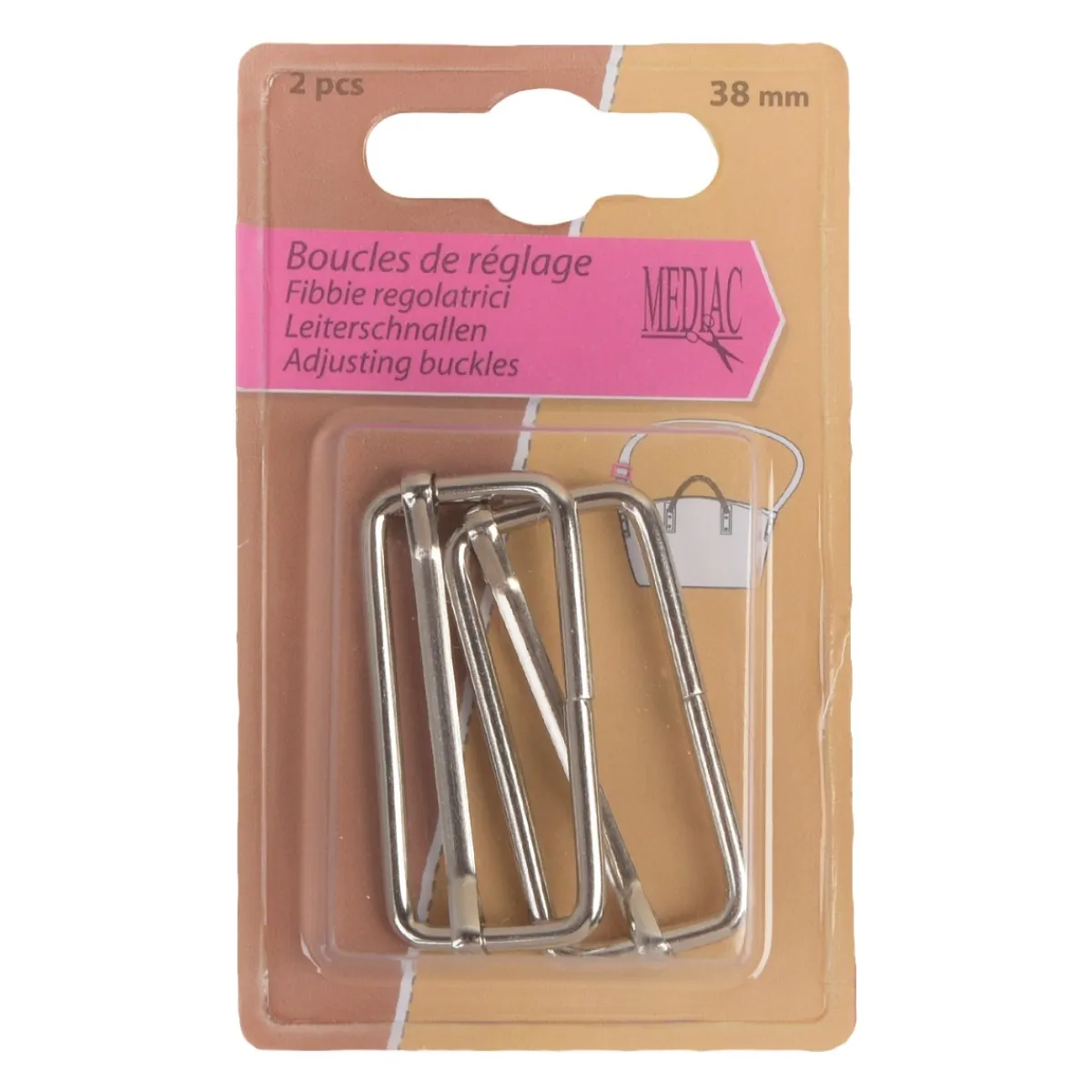 Giesse Scampoli Accessori Per Borse E Bigiotteria>REGOLATORI 2PZ 38 MM