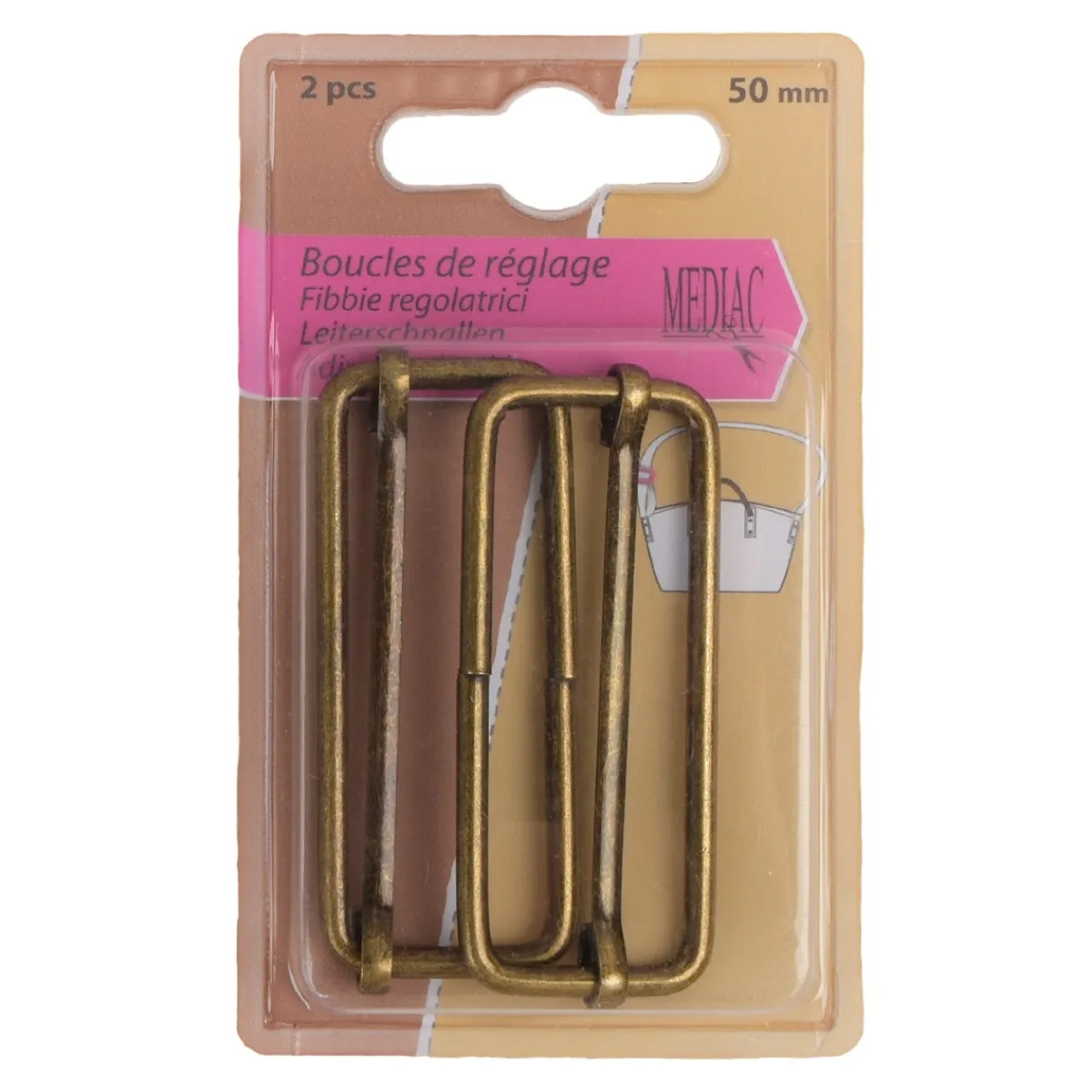 Giesse Scampoli Accessori Per Borse E Bigiotteria>REGOLATORI 2PZ 50MM