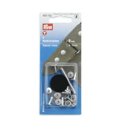 Giesse Scampoli Bottoni E Fibbie|Accessori Per Borse E Bigiotteria>Rivetti tubolari 6-9mm argento