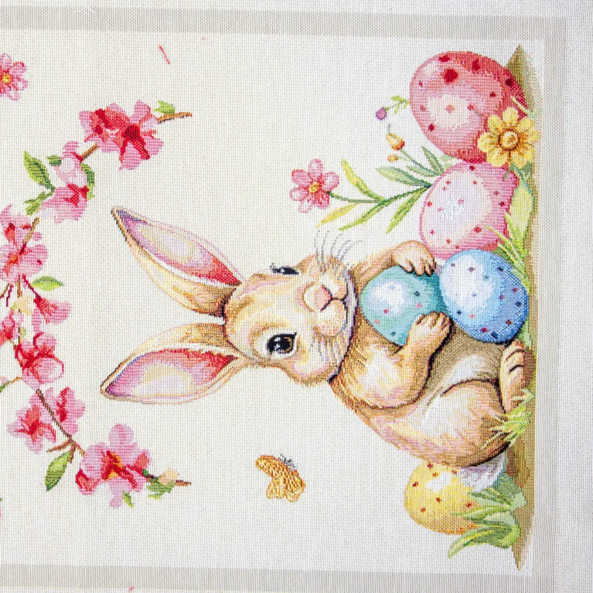 Giesse Scampoli Tovaglie Fantasia>RUNNER PIAZZATO 40X100 PASQUA FIORITA