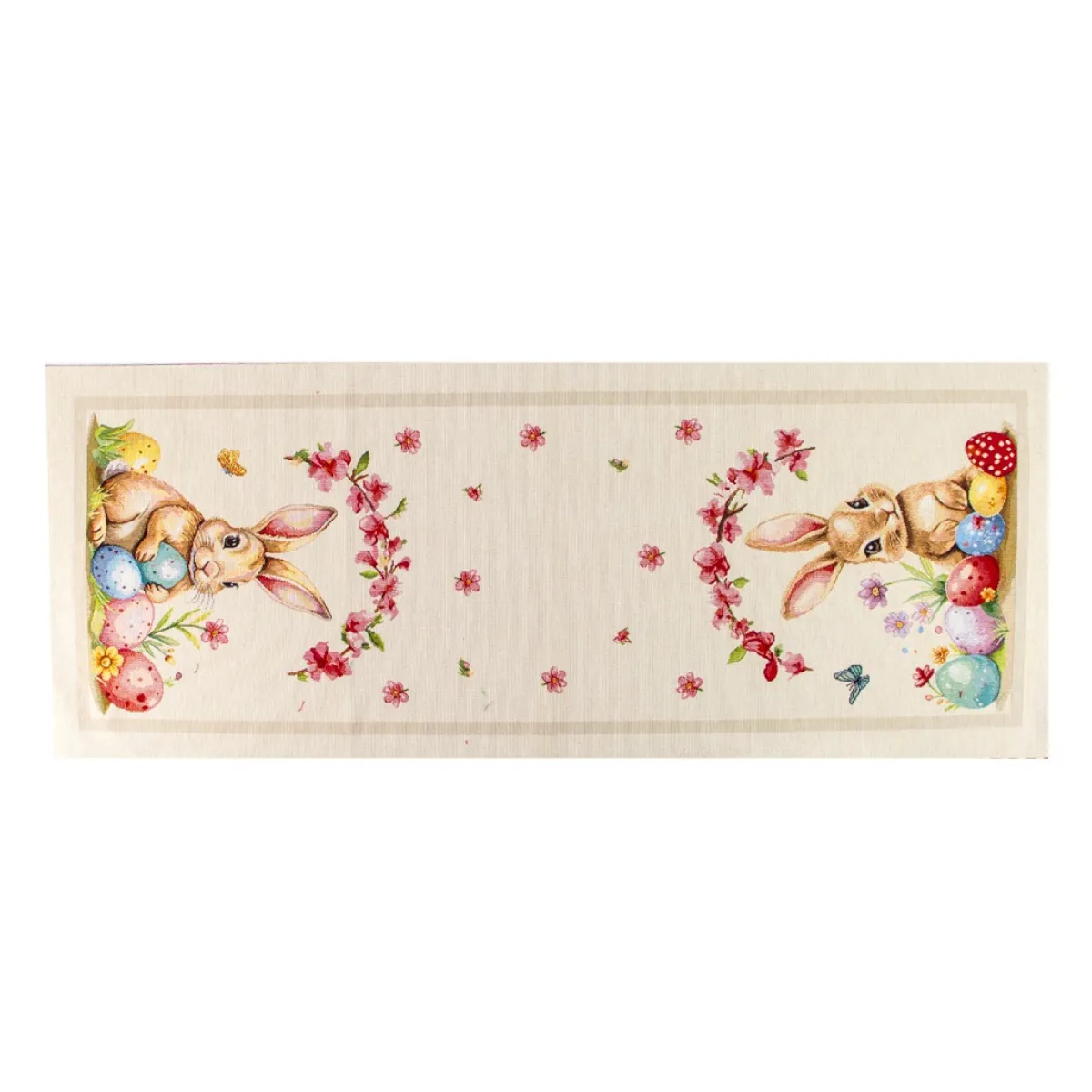 Giesse Scampoli Tovaglie Fantasia>RUNNER PIAZZATO 40X100 PASQUA FIORITA