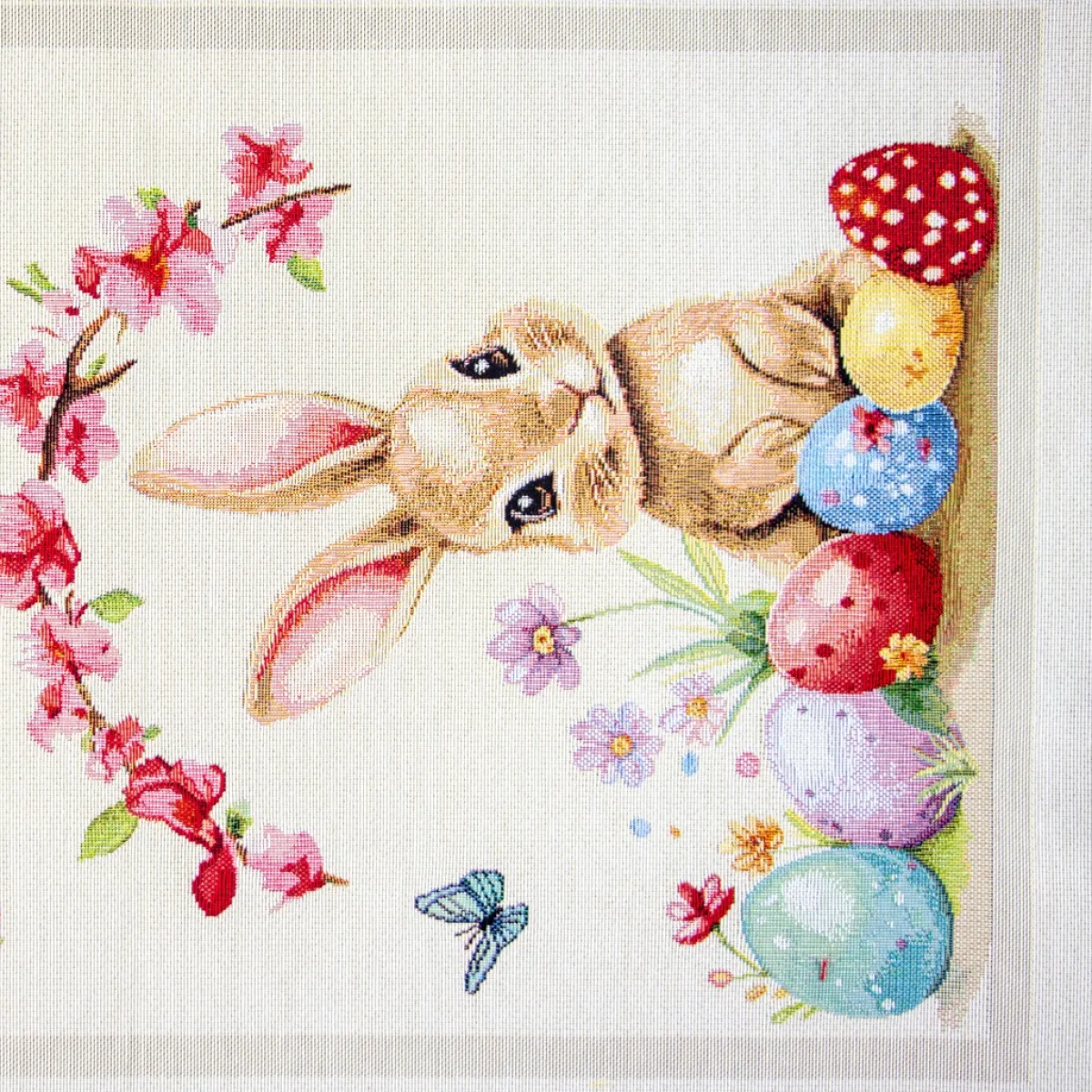 Giesse Scampoli Tovaglie Fantasia>RUNNER PIAZZATO 40X100 PASQUA FIORITA