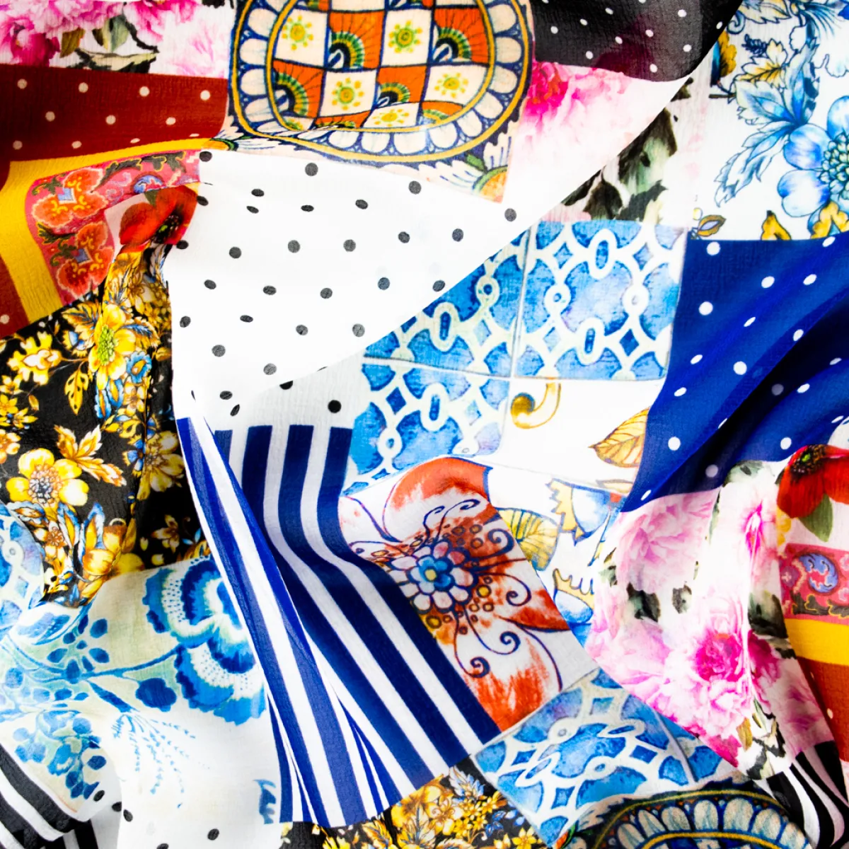 Giesse Scampoli Fantasie Moda>SETA PURA VIP ASTRATTO