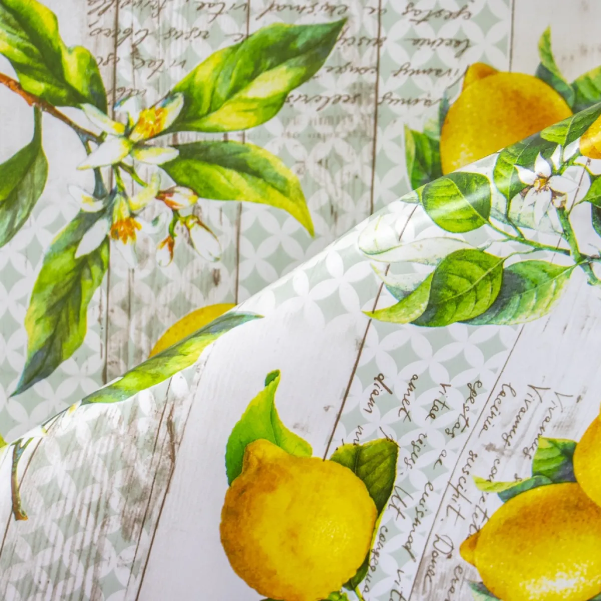 Giesse Scampoli Cotoni Resinati E Tovaglie Cerate|Tessuti Tecnici Per L'Arredo>SOFT STAMPATO LIMONI