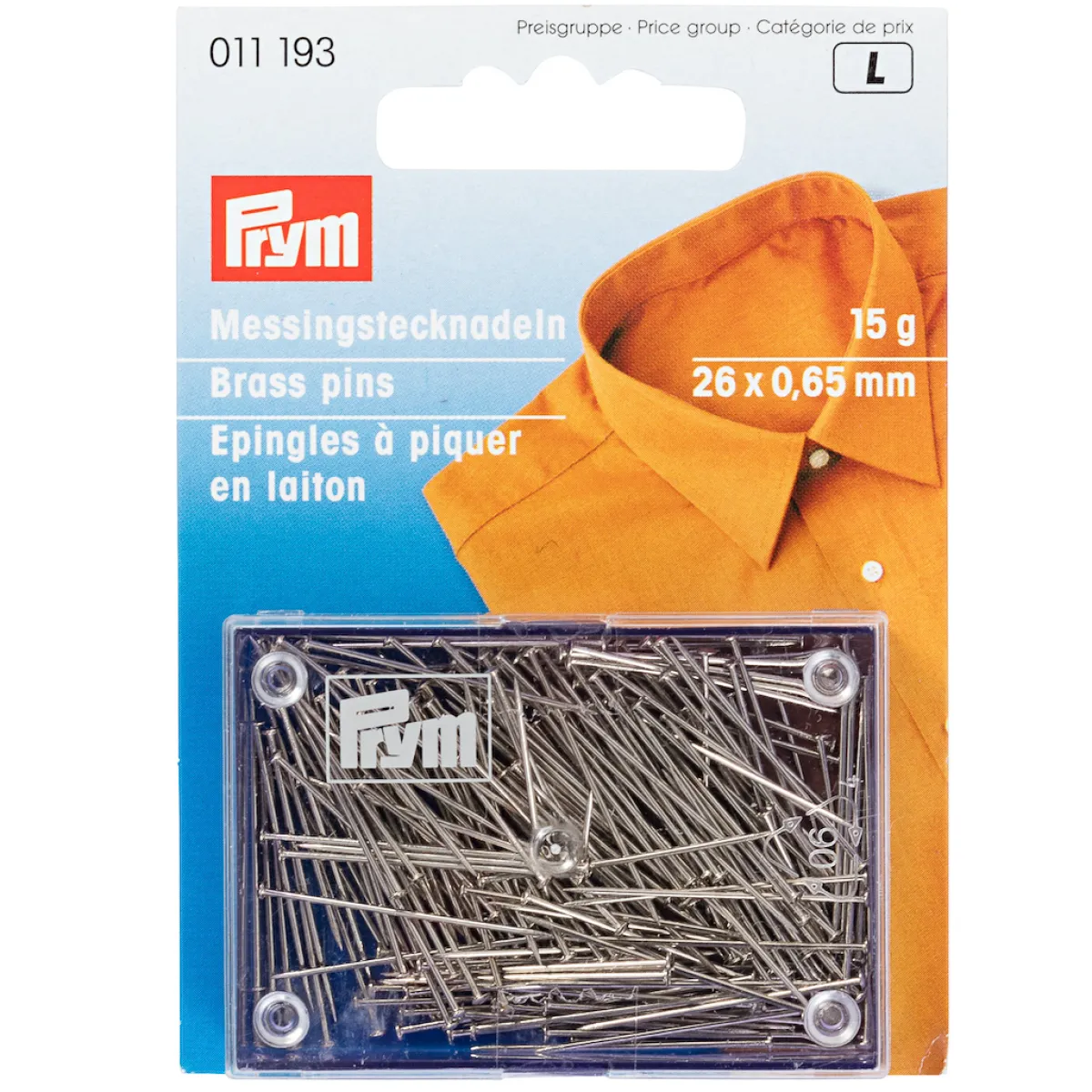 Giesse Scampoli Aghi, Spilli E Magneti>Spilli N.103 oro 0,65x26mm