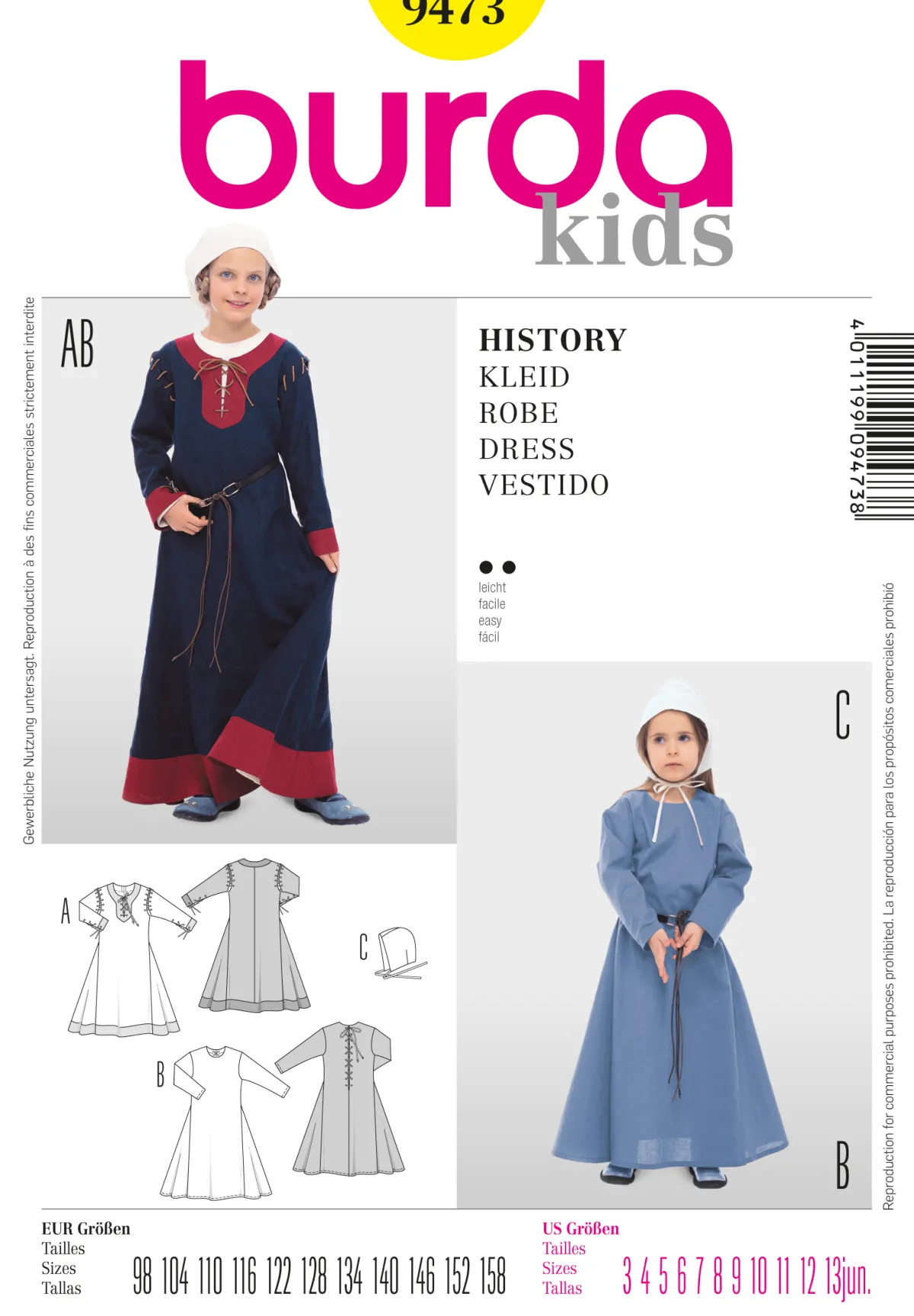Cartamodelli Burda Neonati|Bambini>Storia del vestito