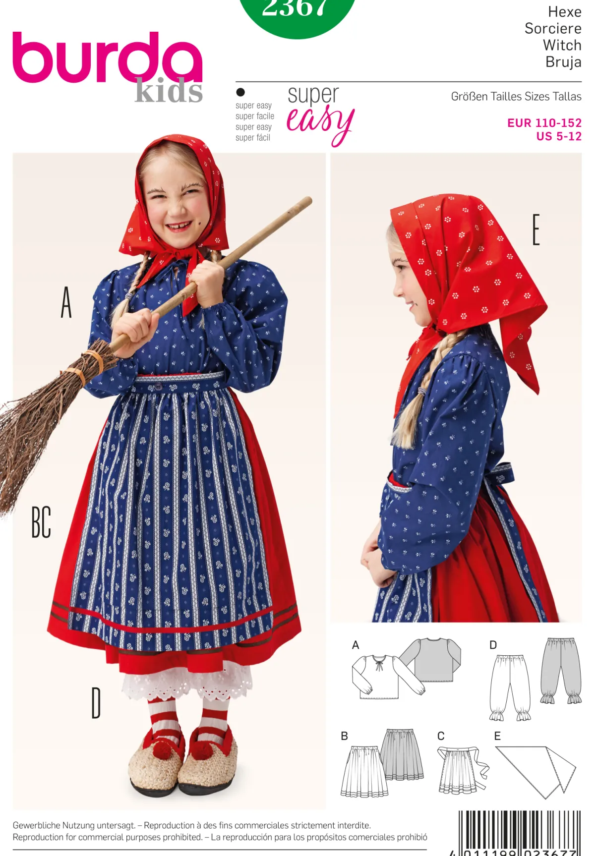 Cartamodelli Burda Neonati|Bambini>strega
