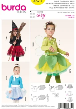 Cartamodelli Burda Neonati|Bambini>Strega, principessa del ghiaccio