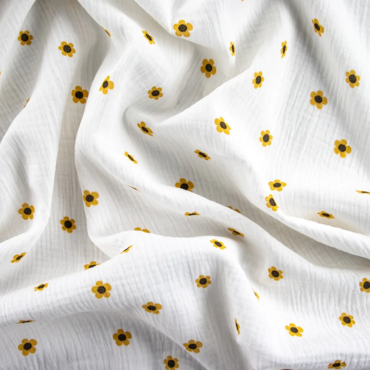 Bambino Giesse Scampoli Tessuti In Cotone|Fantasie Moda>TELA INDIANA FANTASIA GIRASOLI