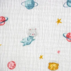 Bambino Giesse Scampoli Tessuti In Cotone|Fantasie Moda>TELA INDIANA FANTASIA SATELLITI