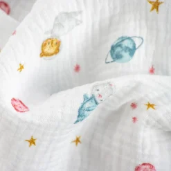 Bambino Giesse Scampoli Tessuti In Cotone|Fantasie Moda>TELA INDIANA FANTASIA SATELLITI