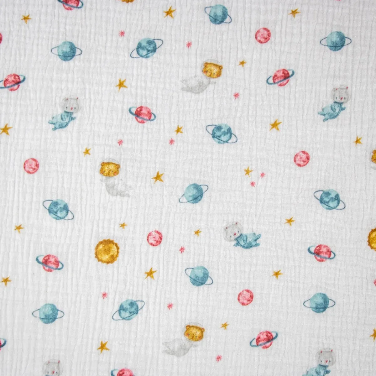 Bambino Giesse Scampoli Tessuti In Cotone|Fantasie Moda>TELA INDIANA FANTASIA SATELLITI
