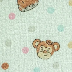 Bambino Giesse Scampoli Tessuti In Cotone|Fantasie Moda>TELA INDIANA FANTASIA SCIMMIETTE