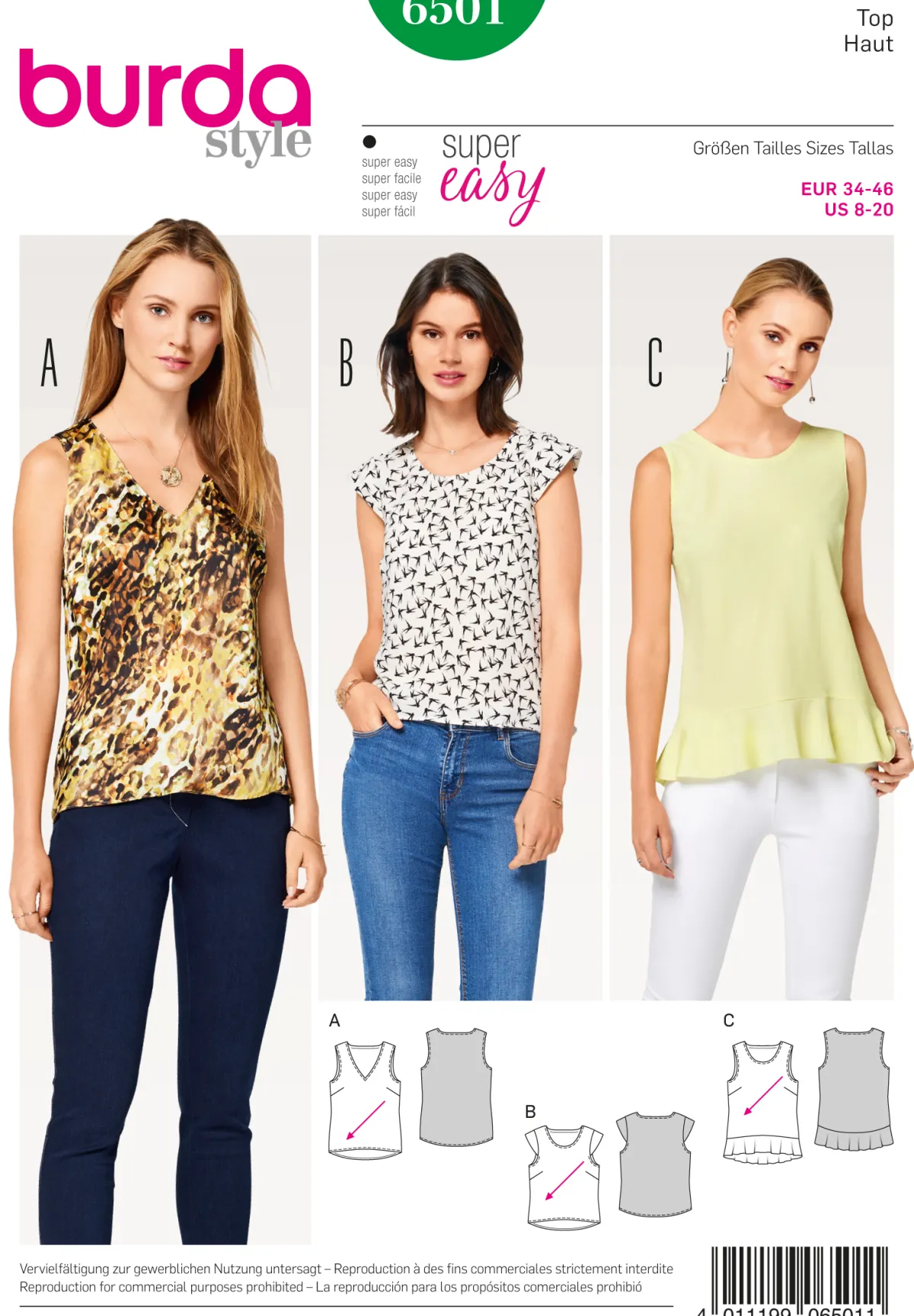 Cartamodelli Burda Top>top