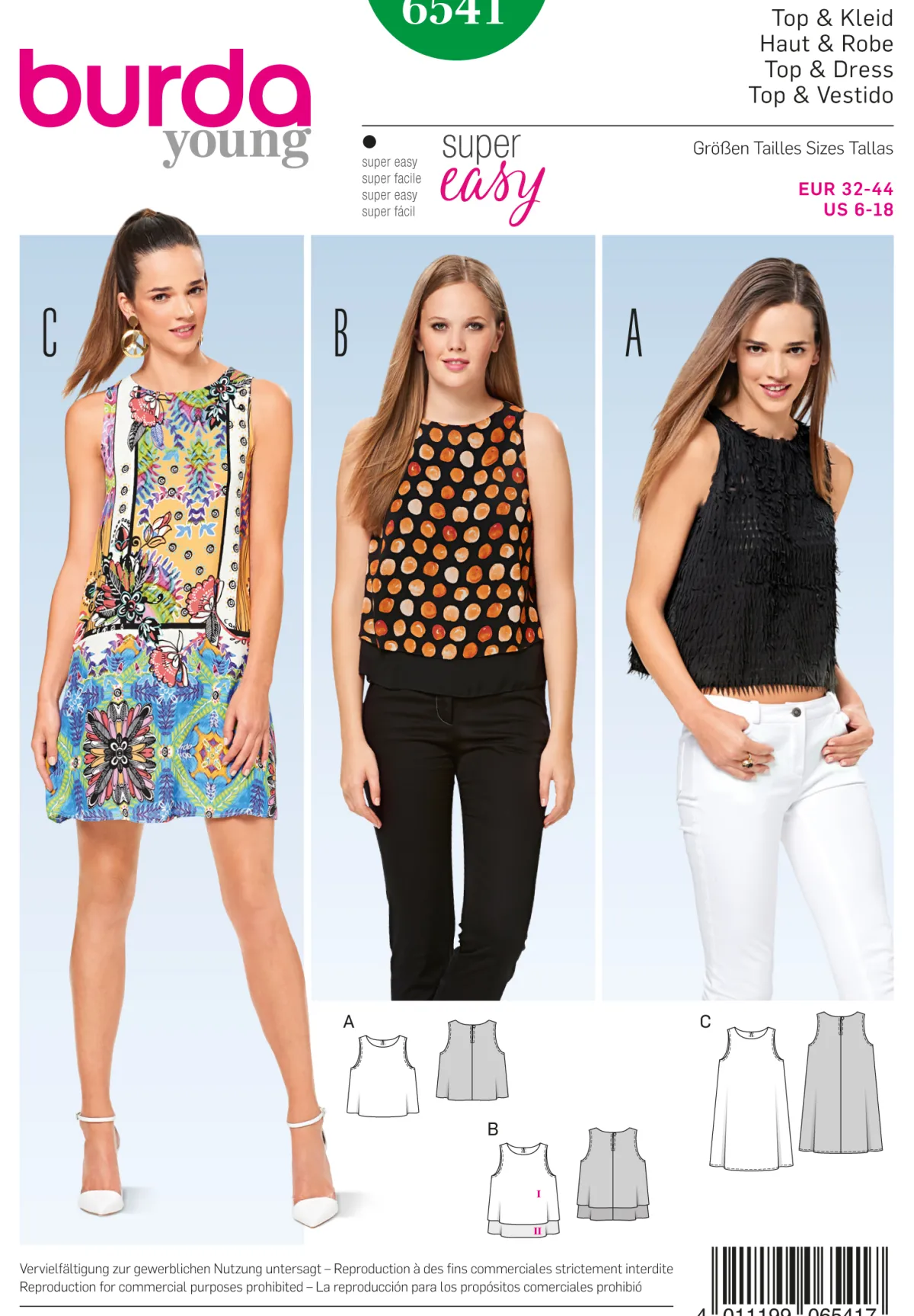 Cartamodelli Burda Top|Abiti>Top e vestito