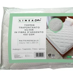 Giesse Scampoli Copriletti E Rivestimenti Per Materassi>topper silver matrimoniale 160x200