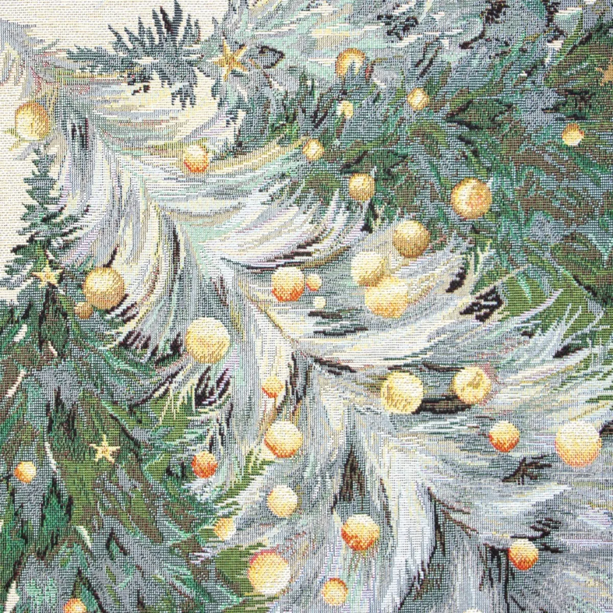Giesse Scampoli Tovaglie Fantasia>Tovaglia piazzata 100x100 bosco Natale
